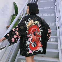 Load image into Gallery viewer, Womens tops and blouses 2020 harajuku kawaii shirt Japanese streetwear outfit kimono cardigan female yukata blouse women AZ004
