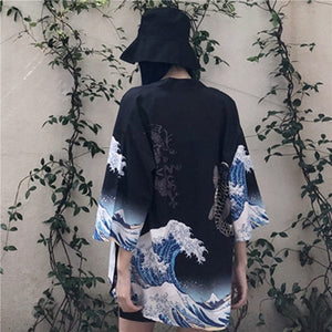 Womens tops and blouses 2020 harajuku kawaii shirt Japanese streetwear outfit kimono cardigan female yukata blouse women AZ004