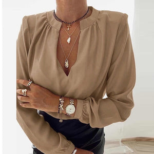 Casual Leopard Dot Print Ruffle Blouse Shirt Autumn Winter Long Sleeve Women Shirts Elegant Office Lady V-Neck Button Tops Blusa